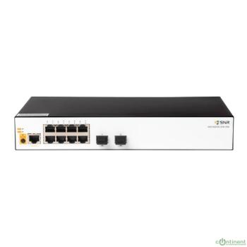 SNR SNR-S5010G-8TM-POE Управляемый коммутатор уровня 2, 8 портов 10/100/1000Base-T, 2 порта 1/2.5G SFP, бюджет PoE 125 Вт, встроенный БП ~220V AC