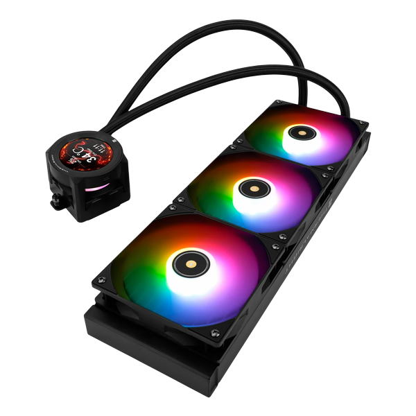 СЖО Thermalright Core Vision 360 Black ARGB, TDP 280 Вт, ЖК дисплей, ARGB, 3x120mm