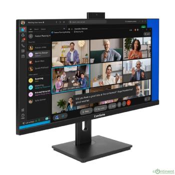 LCD ExeGate 27" EA2707CA SuperView {IPS 2560x1440 75Hz 5ms 16:9 250cd 1000:1 178/178 HDMI DisplayPort USB webcam AudioOut HAS pivot} [EX298883RUS]