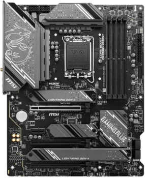MSI Z790 GAMING PLUS WIFI ATX, сокет LGA 1700, чипсет Intel Z790, 4xDDR5, PCI-E 5.0, PCI-E 4.0, 4xM.2,  Type-C, сеть: 2.5 Гбит/с, Wi-Fi, Bluetooth, HDMI, DisplayPort
