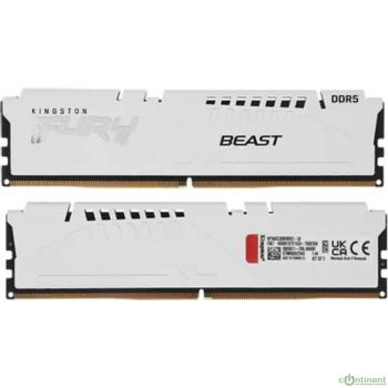 Kingston DDR5 DIMM 32GB 6000MT/s CL30 (Kit of 2) FURY Beast White EXPO (KF560C30BWEK2-32)
