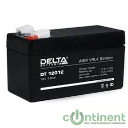 Delta DT 12012 (1.2 А\ч, 12В) свинцово- кислотный аккумулятор