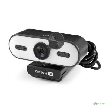 ExeGate eStudio EW-722 2K AF (5Мп, 2560х1440, 1440P, 30fps, автоматический фокус, подсветка, защитная шторка, 4-линзовый объектив