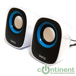 Dialog Colibri AC-06UP BLACK-WHITE {акустические колонки 2.0, 6W RMS, питание от USB}