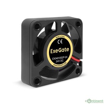 Exegate EX295201RUS Вентилятор 24В DC ExeGate EX04010S2P-24 (40x40x10 мм, Sleeve bearing (подшипник скольжения), 2pin, 7500RPM, 35.5dBA)