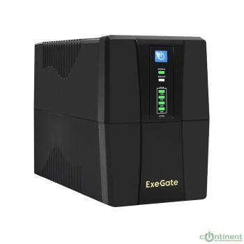 Exegate EX292763RUS ИБП ExeGate SpecialPro UNB-600.LED.AVR.4C13.RJ.USB <600VA/360W, LED, AVR, 4*C13, RJ45/11, USB, Black>