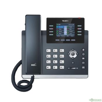 YEALINK SIP-T44U, 12 аккаунтов, 2 порта USB, цветной экран 2.8", BLF, PoE, GigE, без БП, шт