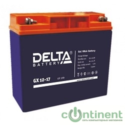 Delta GX 12-17 (17 А\ч, 12В) свинцово- кислотный аккумулятор