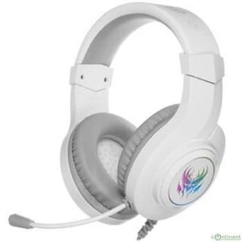 Defender Игровая гарнитура Ghost LED белый, LED, провод 1.8 м [64605]