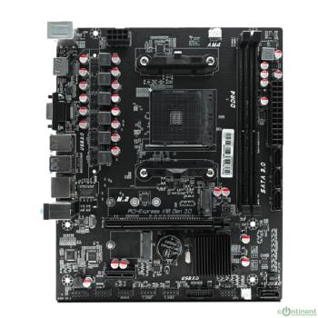 CBR A320M { Chipset A320, Socket AM4, 2*DDR4, mATX, VGA+HDMI, 1*PCIEx16, 1*PCIEx1,1*M.2(PCIe NVMe Gen3 x4 & SATA3), 4*SATA3, 2*USB2.0 + 2*USB3.0, LAN 1Gb}