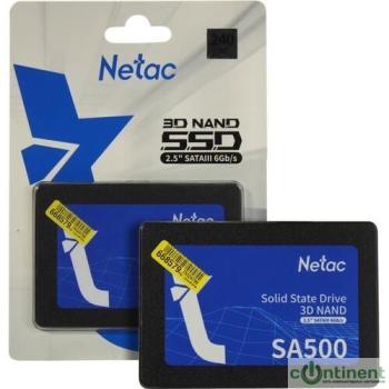 Накопитель SSD Netac SATA III 240Gb NT01SA500-240-S3X SA500 2.5"