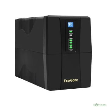 Exegate EX292783RUS ИБП ExeGate Power Back BNB-1000.LED.AVR.4C13 <1000VA/550W, LED, AVR, 4*C13, Black>