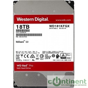 18TB WD Red Pro (WD181KFGX) {Serial ATA III, 7200- rpm,512Mb, 3.5"}