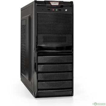 Exegate EX278402RUS Корпус Miditower Exegate XP-329S Black, ATX, <без БП>, 2*USB, Audio
