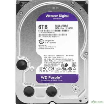 6TB WD Purple (WD64PURZ)  {Serial ATA III, 5400- rpm, 256Mb, 3.5"}