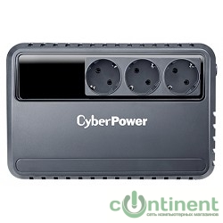 CyberPower BU600E ИБП {Line-Interactive, 600VA/360W (3 EURO)}
