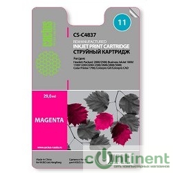 Cactus C4837  Картридж №11  для  HP 2000/2500;1000/1100/1200/2200/2300, пурпурный