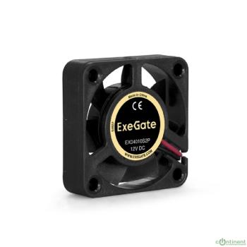 Exegate EX283363RUS Вентилятор ExeGate EX04010S2P, 40x40x10 мм, подшипник скольжения, 2pin, 5500RPM, 22dBA