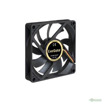 Exegate EX180973RUS Вентилятор ExeGate Mirage-S 80x80x15 подшипник скольжения, 2000 RPM, 23dB, 3pin