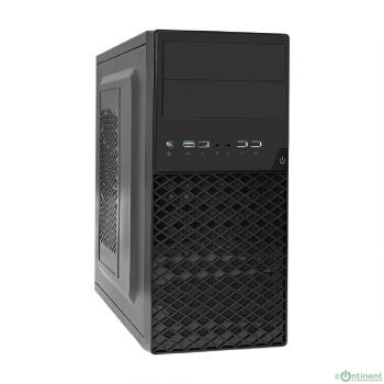 Exegate EX284032RUS Корпус Minitower BA-203U Black, mATX, <без БП>, 2*USB+1*USB3.0, Audio