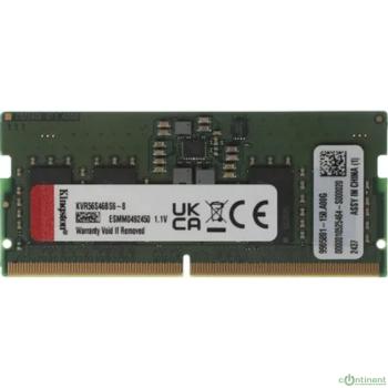 Kingston DDR5  SODIMM 8GB 5600MT/s  Non-ECC CL46 1Rx16 KVR56S46BS6-8