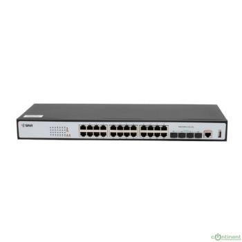 SNR SNR-S2989G-24TX-2AC Управляемый коммутатор уровня 2+, 24 порта 10/100/1000Base-T, 4 порта 1/10G SFP+, VSF HA, два встроенных БП ~220V AC
