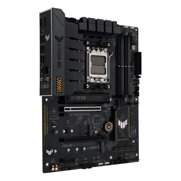 ASUS TUF GAMING B650-E WIFI ATX, Socket AM5, чипсет AMD B650, 4xDDR5, 2xPCI-E 4.0, 3xM.2, Type-C,сеть: 2.5 Гбит/с, Wi-Fi, Bluetooth, HDMI, DisplayPort