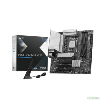 Материнская плата MSI PRO B860M-A WIFI Soc-1851 Intel B860 4xDDR5 mATX AC`97 8ch(7.1) 5Gigabit RAID+HDMI+DP
