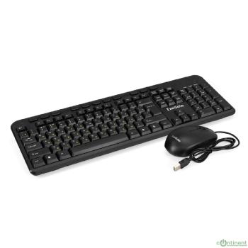 Exegate EX298903RUS Комплект ExeGate Professional Standard Combo MK150 (клавиатура мультимедийная влагозащищенная 116кл. + мышь оптическая 1200dpi, 3 кнопки и колесо прокрутки, длина кабелей 1,5м; USB