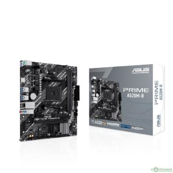 ASUS PRIME A520M-R (Socket AM4, mATX, 2xDDR4(64GB), HDMI 2.1, 1xPCIe 3.0x16/1xPCIe 3.0, 1xLAN, 4xSATA 6Gb/s, 1xM.2, 4xUSB 3.2, 2xUSB 2.0, 2xPS/2)