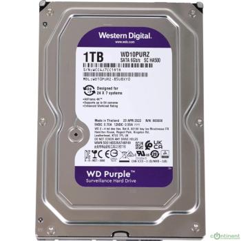 1TB WD Purple (WD10PURZ) {Serial ATA III, 5400- rpm, 64Mb, 3.5"}