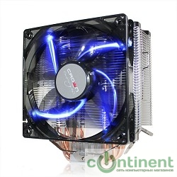 CROWN Кулер для процессора CM-5 (Для Intel и AMD,TDP до 187 Ватт,5шт. теплопроводных трубок,Синяя светодиодная подсветка,Гидродинамическиий подшипник,Размер: 148*126*85 мм)
