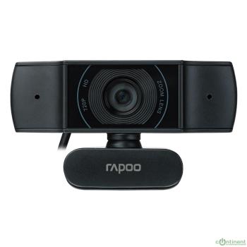 Веб-Камера, Rapoo, C200, USB 2.0, 1280*720/640*480, 2.0Mpx, Микрофон, Крепление: зажим, Чёрный