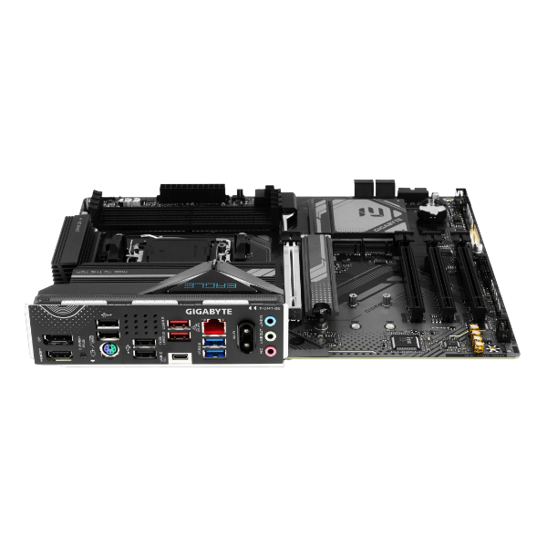 Gigabyte B650E EAGLE WIFI6E ATX, Socket AM5, чипсет AMD B650E, 4xDDR5, PCI-E 5.0, PCI-E 4.0, 3xM.2, Type-C,сеть: 2.5 Гбит/с, Wi-Fi, Bluetooth, HDMI, DisplayPort