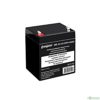 Exegate EX282961RUS Аккумуляторная батарея HR 12-4.5 (12V 4.5Ah, клеммы F1)