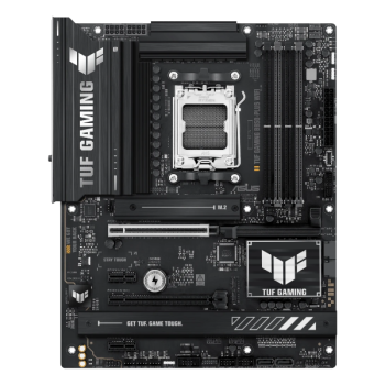ASUS TUF GAMING B850-PLUS WIFI ATX, Socket AM5, чипсет AMD B850, 4xDDR5, PCI-E 5.0, PCI-E 4.0, 3xM.2, Type-C,сеть: 2.5 Гбит/с, Wi-Fi, Bluetooth, HDMI, DisplayPort, подсветка
