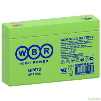 WBR Батарея GP672 (6V/7,2Ah)