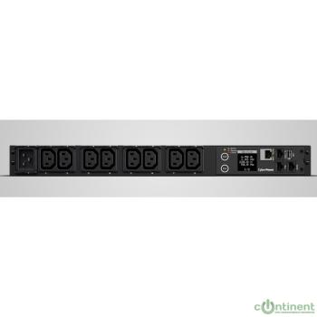 PDU CyberPower 20MHVIEC8FNET(31005) NEW Monitor 1U type PDU, 16Amp, 8 IEC outlets, PPBE management S/W.