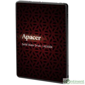 Apacer SSD PANTHER AS350X 128Gb SATA 2.5" 7mm, R560/W540 Mb/s, IOPS 80K, MTBF 1,5M, 3D NAND, Retail (AP128GAS350XR-1)