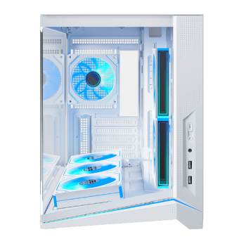 Корпус XASTRA QW505M 6ARGB-FN-C10 White (QW505M-6FM12A-FN-C10-WH)