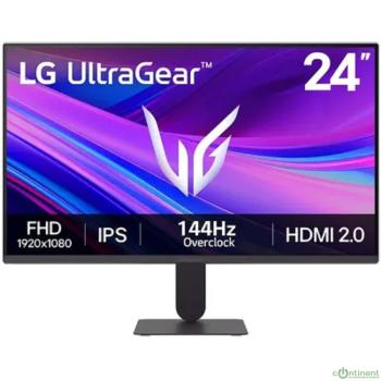 LCD LG 23.8" 24G411A-B {IPS 1920x1080 144Hz 5ms 250cd 1500:1 HDMI2.0 DisplayPort1.4 NVIDIA G-Sync FreeSync HDR10 VESA}