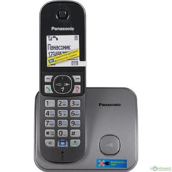 Panasonic KX-TG6811RUM (серебристый) {Беспроводной DECT,40 мелодий,телефонный справочник 120 зап.}