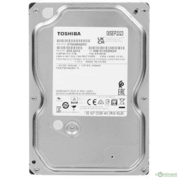 2TB Toshiba (DT02ABA200V) {SATA 6.0Gb/s, 5400 rpm, 128Mb buffer, 3.5"}