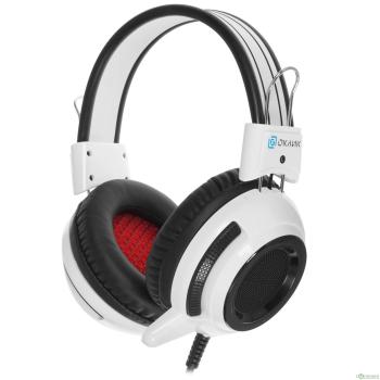 Oklick HS-G300 белый/черный {2.5м мониторы оголовье (AH-V1W)} [361558]