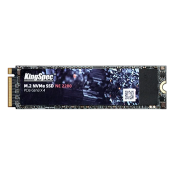 512GB KingSpec NE-512 SSD, M.2, 512 ГБ, PCI-E 3.0 x4, NVMe, 2000 МБ/сек, 1800 МБ/сек, TLC