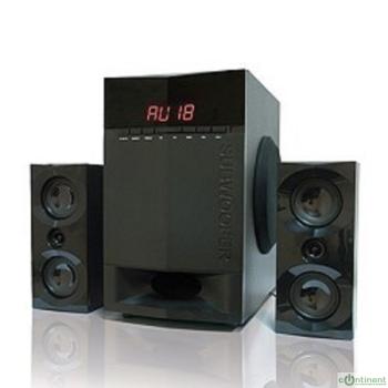 Dialog Progressive AP-230 BLACK {акустические колонки 2.1, 35W+2*15W RMS, Bluetooth, USB+SD reader}