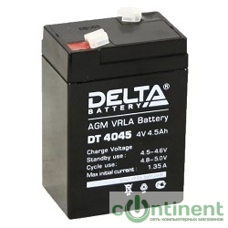 Delta DT 4045 (4,5 А\ч, 4В) свинцово- кислотный аккумулятор