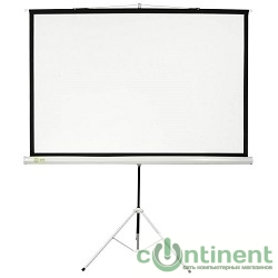 Экран Cactus Triscreen CS-PST-124x221 124.5 x 221см 16:9 напольный рулонный белый/черный