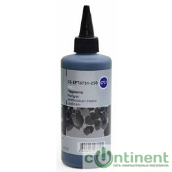 CACTUS Чернила CS-EPT6731-250 черный 250мл для Epson L800/L810/L850/L1800