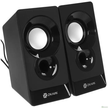 Колонки Oklick OK-165 2.0 черный 6Вт